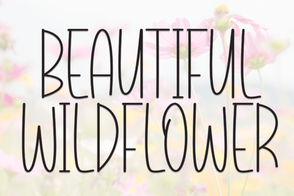 Beautiful Wildflower Font
