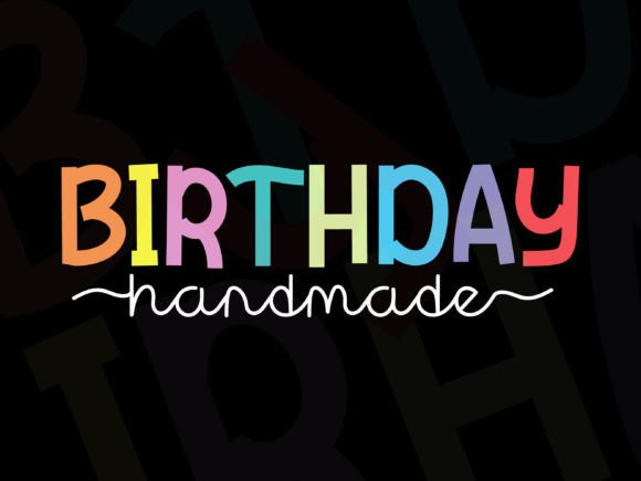 Birthday Handmade Font