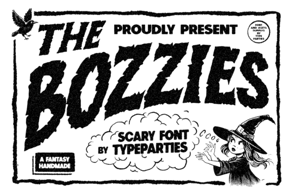 Bozzies: A Spooky Display Font