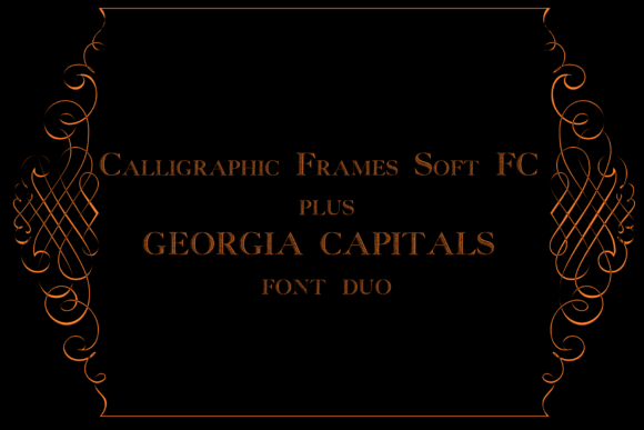 Calligraphic Frames Plus Cyra Duo Font