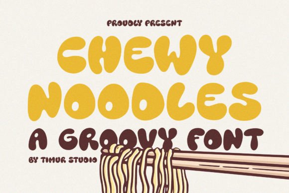 Chewy Noodles Font for Web Design