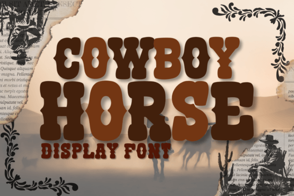 Cowboy Horse Font for Bold Campaigns