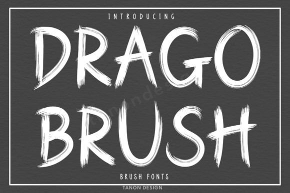 Drago Brush Font for Creative Design