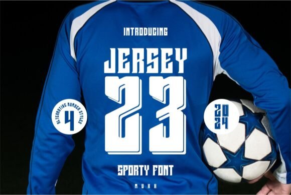 Jersey 23 Font for Bold Branding