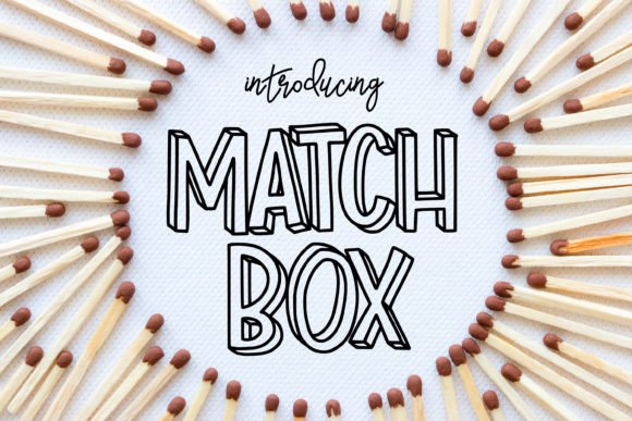 Match Box Font for Bold Design