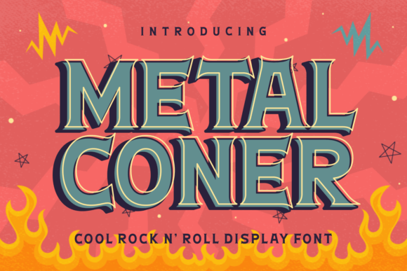 Metal Coner Font for Bold Branding