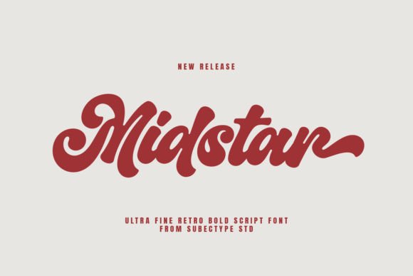 Midstar: A Retro Script Font for Business Branding