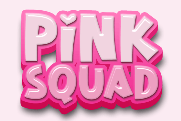 Pink Squad Font for Creative Projects