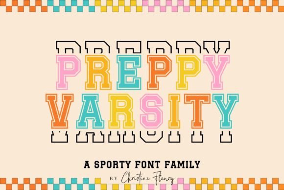 Preppy Varsity Font for Stylish Design
