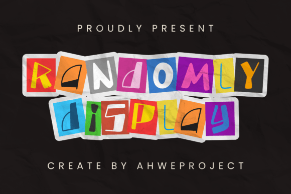 Randomly: A Bold Display Font for Creative Projects