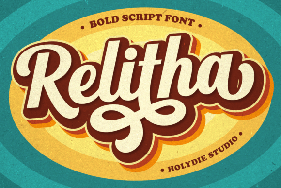 Relitha: A Vintage Display Font
