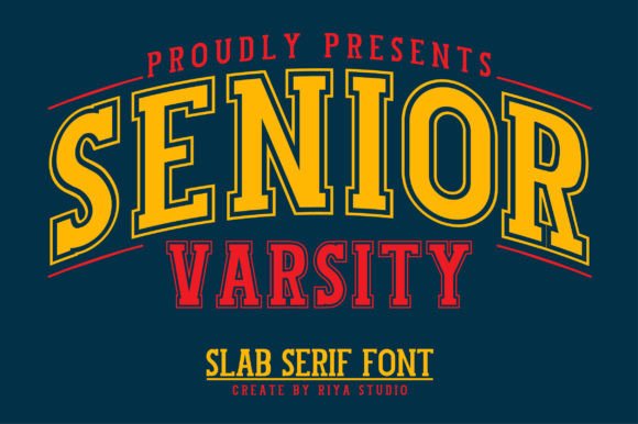 Senior Varsity Font for Editorial Design
