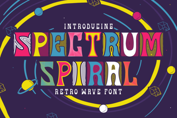 Spectrum Spiral Font for Bold Web Design