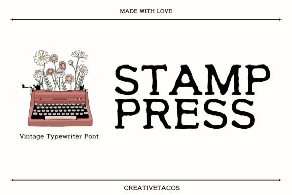 Stamp Press Font for Web Design