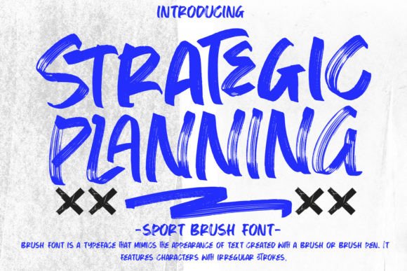 Strategic Planning Font for Web Design