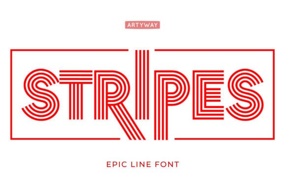 Stripes Font for Bold Design