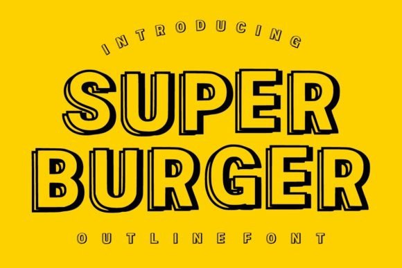 Super Burger Font for Bold Design