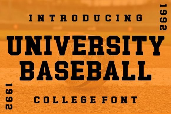 University Baseball Font Review
