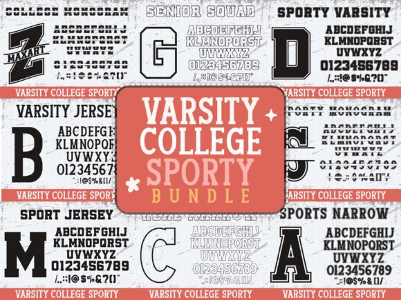 Varsity College Sporty Bundle Font