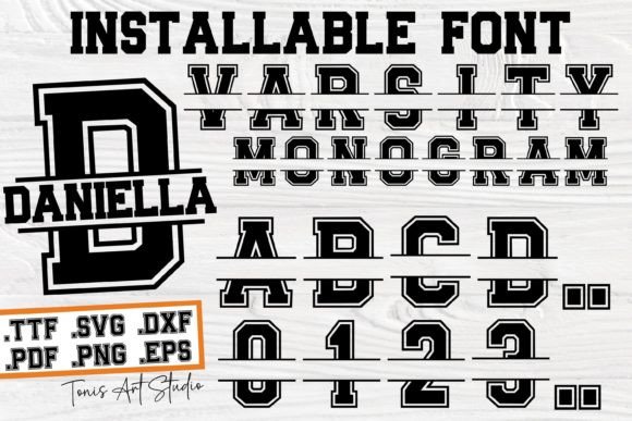 Varsity Monogram Font